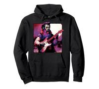 Leonardo da Vinci Vampiro Tocando Guitarra Arte Gótico Alt Música Sudadera con Capucha