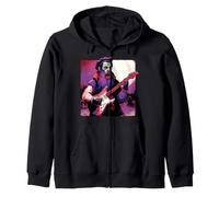 Leonardo da Vinci Vampiro Tocando Guitarra Arte Gótico Alt Música Sudadera con Capucha
