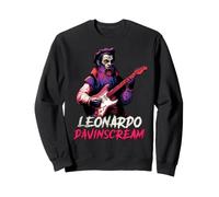 Leonardo da Vinci Vampiro Tocando la Guitarra Historia Italiana Alt Sudadera