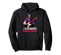 Leonardo da Vinci Vampiro Tocando la Guitarra Historia Italiana Alt Sudadera con Capucha