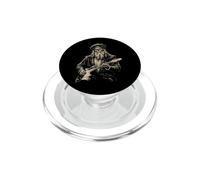 Leonardo da Vinci Zombie Tocando la Guitarra Renacimiento Italiano PopSockets PopGrip para MagSafe