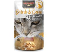 LEONARDO Drink & Care Urinary Chicken 20x 40g, Bebida Deliciosa para Gatos para un pH optimizado