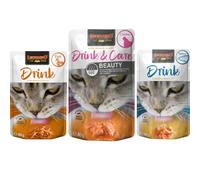 Leonardo Drink Sopa para Gatos 15 Sobres x 40g - Beauty, Pato y Salmón - Alimento Complementario Sin Cereales, Gran Palatabilidad y Promueve la Ingesta de Líquidos