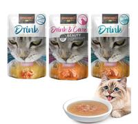 Leonardo Drink Sopa para Gatos 15 Sobres x 40g - Beauty, Salmón y Bacalao - Alimento Complementario Sin Cereales, Gran Palatabilidad y Favorece la Ingesta de Líquidos