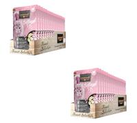 LEONARDO Finest Selection Aves & Huevo | Paquete Doble | 2 x 16 x 85 g | Comida húmeda para Gatos Adultos | En prácticas porciones Individuales | con valioso Aceite de sa