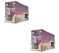 Leonardo Bolsas [16x85g Conejo + Arándanos] | Alimento húmedo sin Cereales para Gatos | Alimento Completo en prácticas raciones Individuales