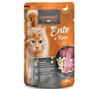 LEONARDO Alimento completo húmedo sin cereales para gatos Pato y Queso 16x85 g