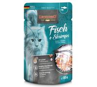 Leonardo Finest Selection Pescado y Gambas Sobre para Gatos 16 x 85 gr