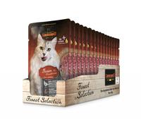 Leonardo Bags Alimento completo para gatos adultos Faisán y Arándano 16 x 85 g sobres