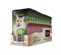 Leonardo Finest Selection Venado y arándanos azules sobres para gatos 16 x 85 g
