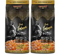 Leonardo Fresh Salmon [250g] Alimento para Gatos con 85% de Carne Fresca | Completo para Gatos Adultos de Todas Las Razas a Partir de 1 año de Edad (Paquete de 2)