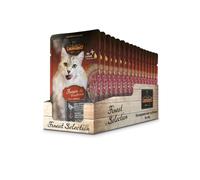 Leonardo Bags Alimento completo para gatos adultos Faisán y Arándano 16 x 85 g sobres