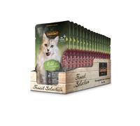 Leonardo Finest Selection Venado y arándanos azules sobres para gatos 16 x 85 g