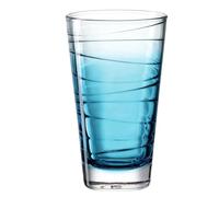 LEONARDO HOME 026832 Vario Structura - Juego de 6 vasos (280 ml, cristal), color azul