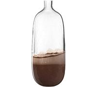 LEONARDO HOME 041671 Casolare - Jarrón (cristal, 50 cm), color marrón
