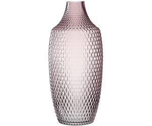 LEONARDO HOME 18677 Poesia Jarrón de 40 cm, Cristal, Color Rosa | SE 018677 018677 - Superficie texturizada única, altura: 40 cm, 1 unidad