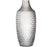 LEONARDO HOME 18679 Poesia Jarrón 30 cm, Cristal, Color Gris