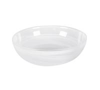 LEONARDO HOME Alabastro 031128 - Cuenco de cristal (9 x 28 x 28 cm, hecho a mano), color blanco