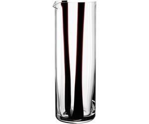 LEONARDO HOME BANDA NERA Jarra • 1 pieza • Jarra versátil • Cristal hecho a mano • Ideal para agua y zumo • Con boquilla • Elegante jarra de mesa • Diseño moderno • Altura 25 cm • Negro • 055292