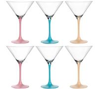 LEONARDO HOME Brera 046982 - Juego de 6 cuencos de cóctel aptos para lavavajillas, alta calidad y moderno, vasos de cóctel de moda y coloridos para el hogar, fiestas, 230 ml