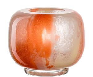Leonardo Home Cipria Due 047505 Jarrón Decorativo con Degradado, 6,1 cm, diseño artístico, para Ramos, 11 cm de Altura, Multicolor