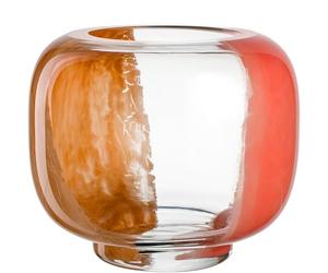 Leonardo Home Cipria Due 047508 Jarrón Decorativo con Degradado de Color, 17 cm, diseño artístico, jarrón de Cristal para Ramos, Altura 26 cm, Multicolor