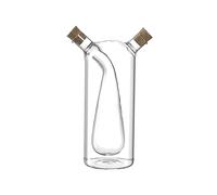 LEONARDO HOME Cucina 018709 - Botella de vinagre/aceite 2 en 1, 18,5 cm, cristal