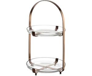 LEONARDO HOME Cucina 025366 - Soporte de cristal moderno para tartas y canapés (1 unidad)