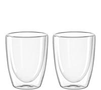 LEONARDO HOME Duo 053060 - Vaso de doble pared (2 unidades, 300 ml, cristal, 300 ml)