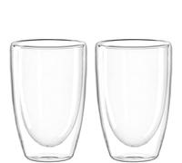 LEONARDO HOME Duo 053061 - Vaso de doble pared (2 unidades, 400 ml, cristal, 400 ml)