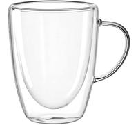 LEONARDO HOME Duo 053062 - Juego de 4 tazas de doble pared (300 ml, cristal, 300 ml)
