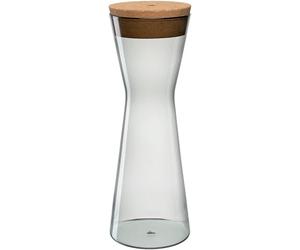 LEONARDO HOME FORMA X Dose • 1 pieza • Tarro con tapa de corcho • Lata moderna • Recipiente hermético • Caja de almacenamiento con apertura ancha • aspecto elegante • Altura 30,5 cm • Gris • 055234