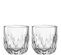 LEONARDO HOME GOCCE 055181 - Juego de 2 vasos de espresso (60 ml, 6 tazas, para portafiltros, apto para lavavajillas, estructura de gota, transparente), diseño transparente