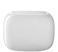 LEONARDO HOME Jarrón Milano 13 x 18 x 14 cm, color blanco 041661, cristal