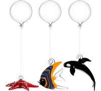 LEONARDO HOME Juego de Estrellas de mar, Orca, Pescado, Leonardo, Mare, 3 Unidades, Surtido, 059069, Cristal, Multicolor, 6 cm