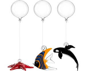 LEONARDO HOME Juego de Estrellas de mar, Orca, Pescado, Leonardo, Mare, 3 Unidades, Surtido, 059069, Cristal, Multicolor, 6 cm