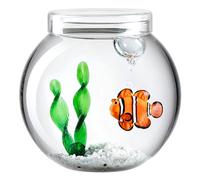 LEONARDO HOME Leonardo Mare 059067-Juego de decoración (14,3 cm), Cristal Piedras Plástico, carbón, 15,4 cm