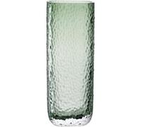 LEONARDO HOME Martello 033202 - Jarrón versátil, Elegante Pieza Decorativa con Superficie táctil, jarrón Atemporal para Plantas, jarrón único para Flores, Altura 26,5 cm, Color Verde