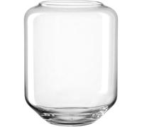 LEONARDO HOME Milano 034156 - Portavelas (1 Unidad, Moderno jarrón de Cristal, con infinitas Posibilidades de decoración, Acabado, Altura 22 cm, Transparente), Color Transparente