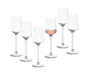 LEONARDO HOME PUCCINI 069607 - Juego de 6 vasos de grappa, diseño atemporal, forma delgada, para grappa y digestivo, aspecto moderno, apto para lavavajillas, sonoro, 120 ml