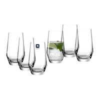 LEONARDO HOME PUCCINI Vasos de Tubo, Cristal, Claro, 6 cm, 6