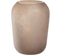 LEONARDO HOME Trogolo 033203 - Jarrón para Flores y Ramas, diseño auténtico y versátil, 22 cm de Altura, Color Beige