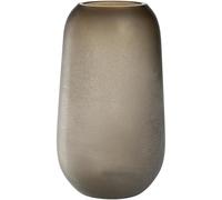 LEONARDO HOME Trogolo 033204 - Jarrón para Flores y Ramas, diseño auténtico y versátil, diseño auténtico y versátil, Color Gris Topo