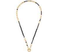 Leonardo Jewels Dorina 024429 - Collar para mujer de acero inoxidable en color dorado con cierre de mosquetón, longitud: 45 cm, 45 cm, Vidrio, No es una piedra preciosa