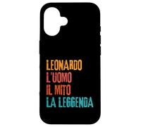 Leonardo L'Uomo Il Mito La Leggenda Festa di Compleanno Carcasa para iPhone 16