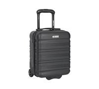 Leonardo® Maleta de Cabina Mini | Maleta Rígida 14 Pulgadas con Doble Rueda | Trolley 25 litros con Cerradura | Material ABS Ligero | Maleta de Viaje | Maleta de Mano | 20x30x40 cm | Negra