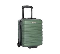 Leonardo® Maleta de Cabina Mini | Maleta Rígida 14 Pulgadas con Doble Rueda | Trolley 25 litros con Cerradura | Material ABS Ligero | Maleta de Viaje | Maleta de Mano | 20x30x40 cm | Verde