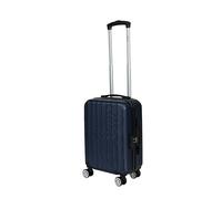 Leonardo® Maleta de Cabina Paris | Maleta Rígida de 18 Pulgadas con Doble Rueda | Trolley 30 litros con Cerradura de Combinación | Material ABS Ligero | Maleta de Viaje para 30kg | Azul Oscuro