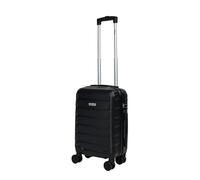 Leonardo® Maleta de Cabina Venice | Maleta Rígida 18 Pulgadas con Doble Rueda | Trolley 30 litros con Cerradura | Material ABS Ligero | Maleta de Viaje para 30kg de Equipaje | Negra