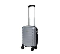 Leonardo® Maleta de Cabina Venice | Maleta Rígida de 18 Pulgadas con Doble Rueda | Trolley 30 litros con Cerradura de Combinación | Material ABS Ligero | Maleta de Viaje para 30kg | Plata